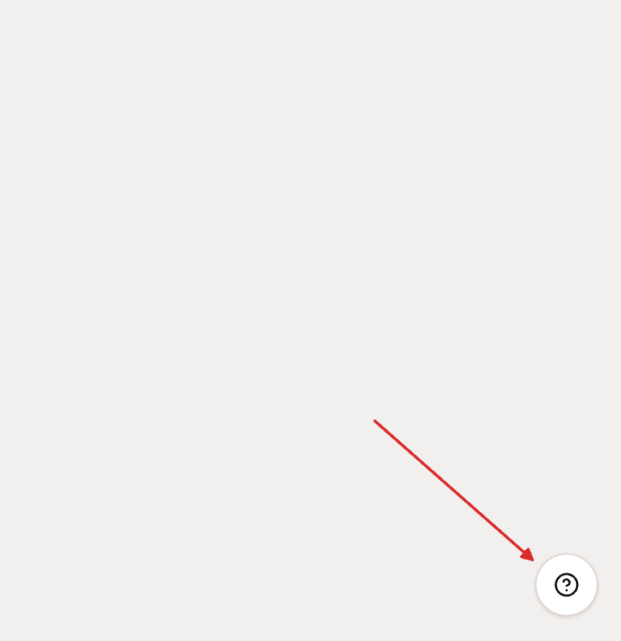 Floating help icon in the bottom-right corner of the PDFx Builder app