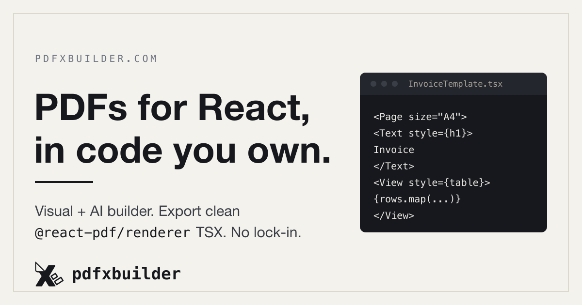 PDFx Builder